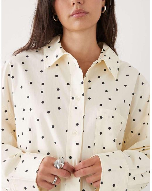 Monki Natural Oversized Shirt