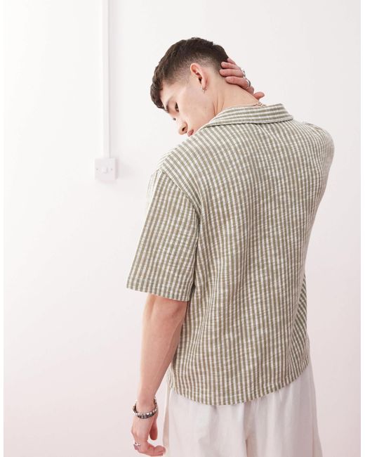 Weekday – gestreiftes freizeithemd in Multicolor für Herren