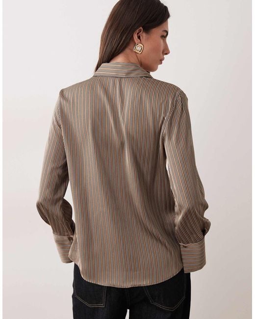 Mango Brown Classic Shirt