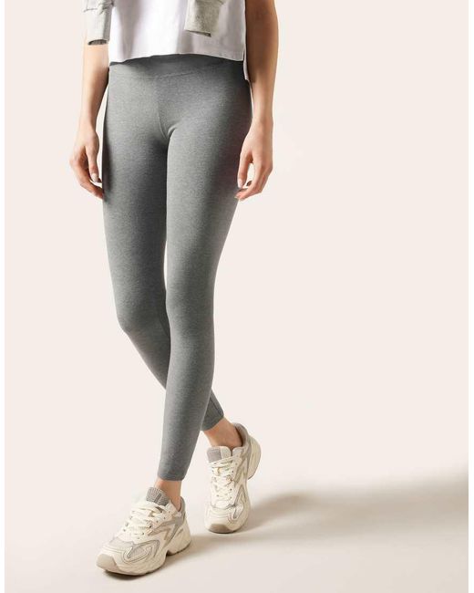 Calzedonia Gray Cotton Leggings