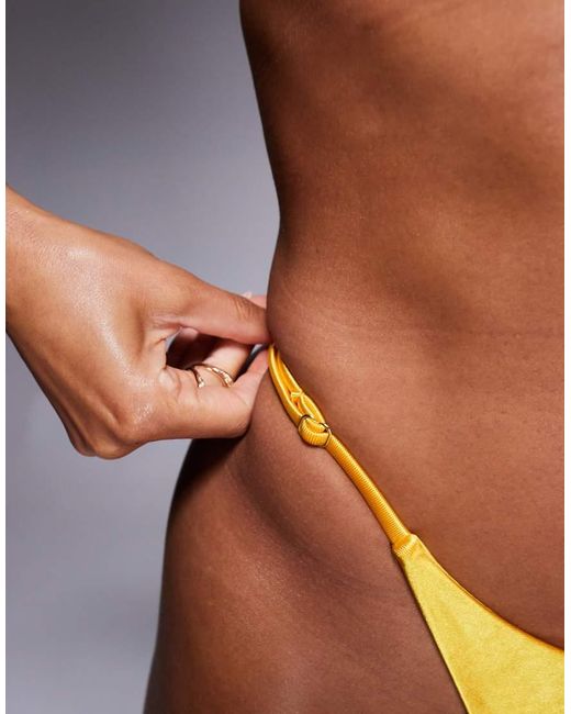 SIMMI Orange Sari Bikini Bottoms