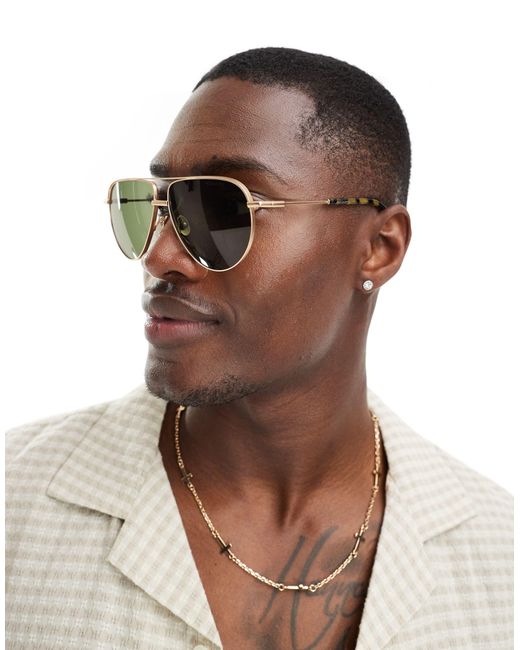 AllSaints Brown Murphy Sunglasses for men