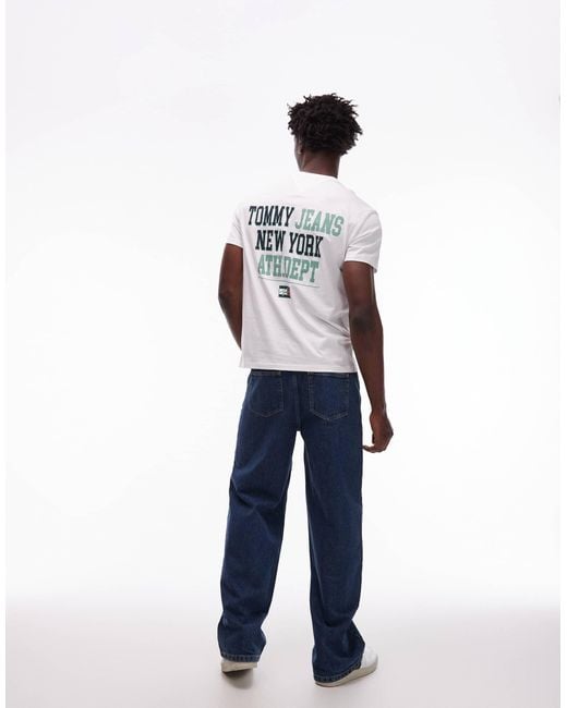 Tommy Hilfiger White Athletic Dept Back Graphic T-shirt for men