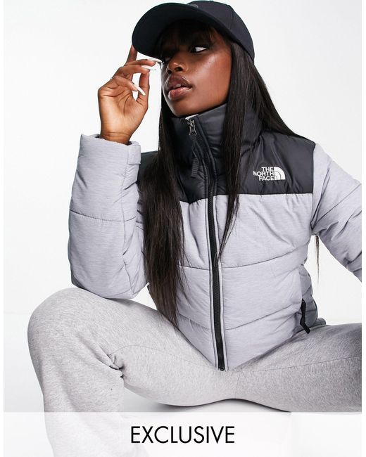 grey cropped jacket womens