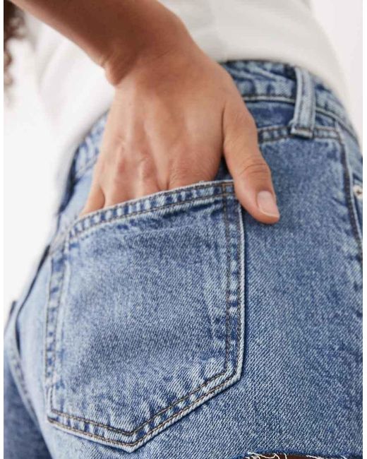 River Island Blue Denim Hot Pants