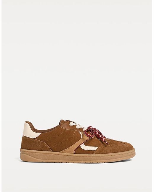 Stradivarius Brown Retro Gum Sole Trainer