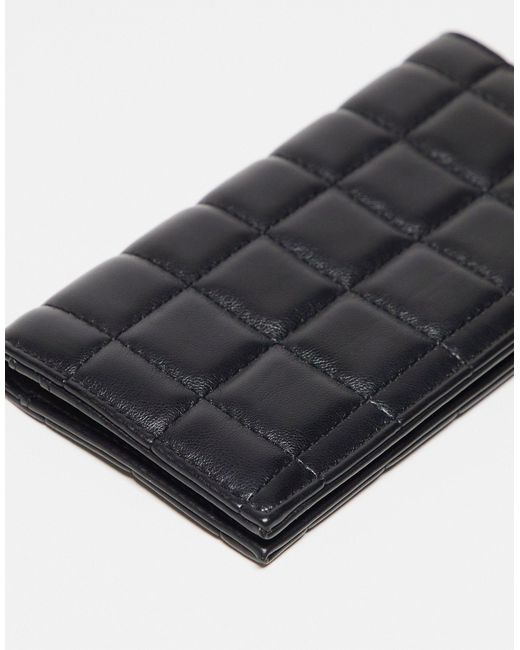 French Connection Black Quilted Purse