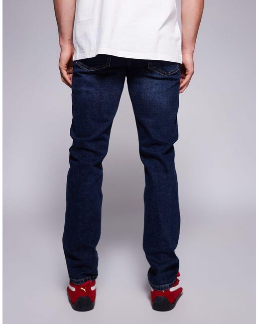 River Island Blue Slim Fit Jeans for men