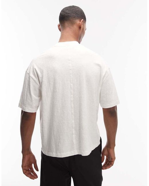 AllSaints White Casper Short Sleeve T-Shirt for men