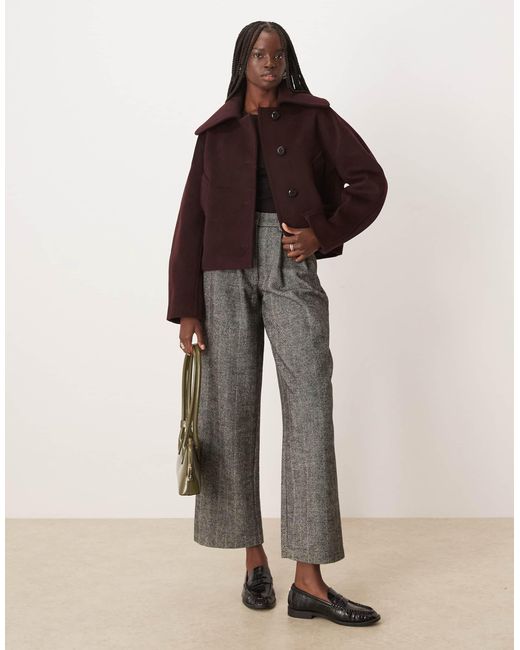 Mango Brown Short Tailo Jacket