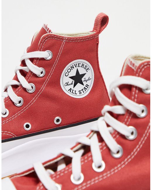 Converse Run Star Hike - Hoge Sneakers in het Red