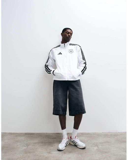 Adidas Originals White Adidas Football Germany Anniversary Jacket
