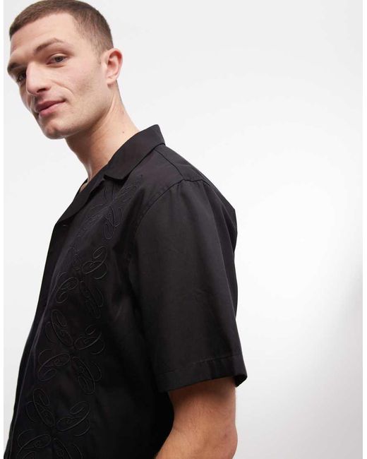 Carhartt Black Signet Printed Shirt for men