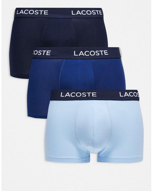 Lacoste – 3er-pack unterhosen in Blue für Herren