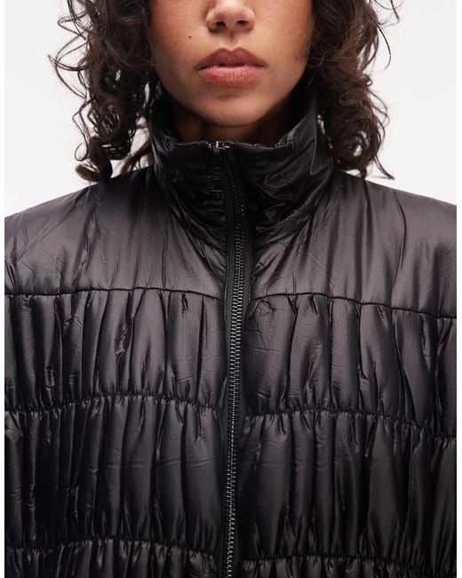 AllSaints Black Nyelee Puffer Jacket
