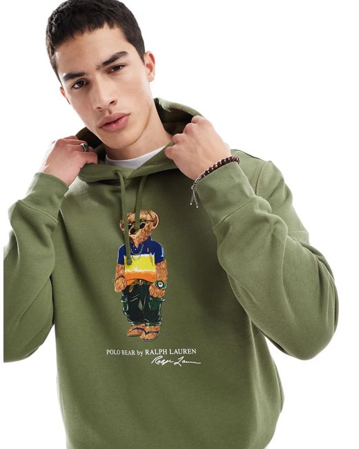 Polo Ralph Lauren – fleece-kapuzenpullover in Green für Herren