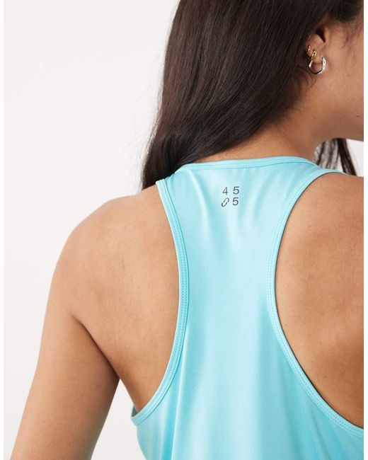 4505 Blue Icon Active Quick Dry Chuck On Performance Singlet