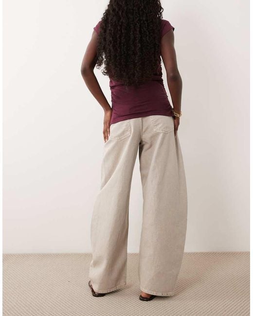 ASOS Brown Barrel Jean