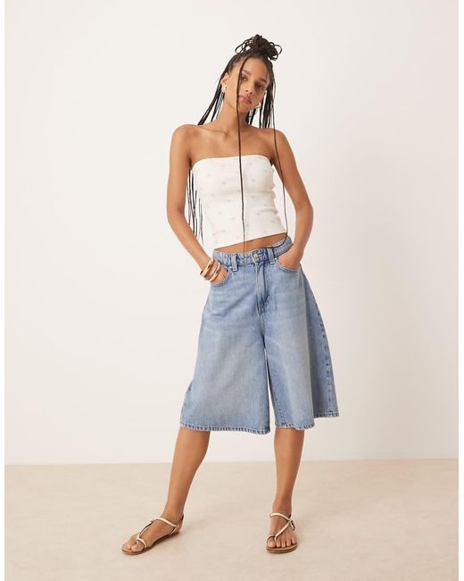 Gina Tricot Natural Bandeau Tube Top