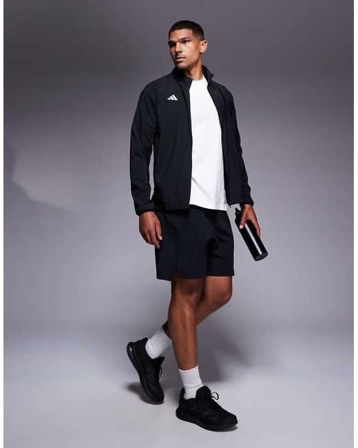 Adidas Originals Gray Adidas Running Adizero Jacket for men