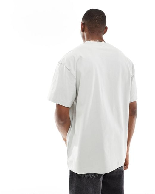 Weekday White Oversized T-shirt With Graphic Print for men
