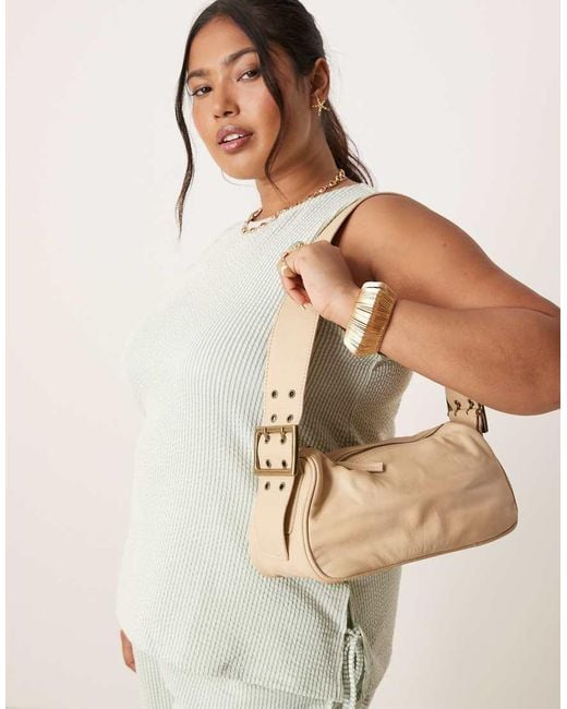 Free People Natural Arm Candy Leather Shoulder Bag