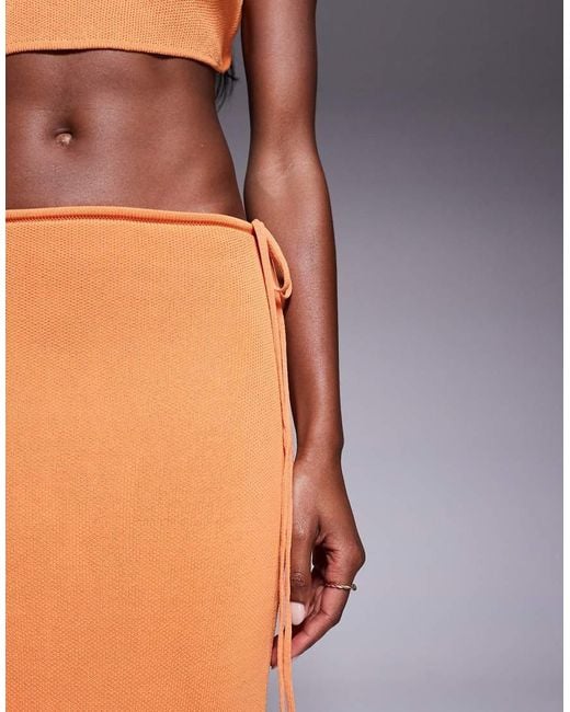 Wanderdoll Gray Sienna Fine Knit Maxi Skirt Co-ord