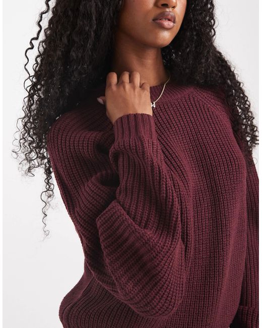 Threadbare Purple Crew Neck Jumper