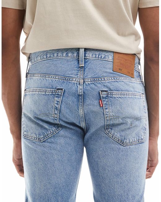 Levi's Blue 501 Original Straight Fit Jeans for men