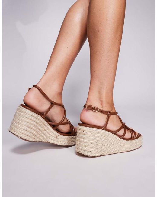 SIMMI Pink Belise Wedge Heels