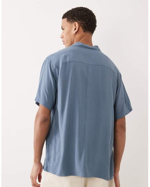 Jack & Jones Blue Viscose Shirt for men