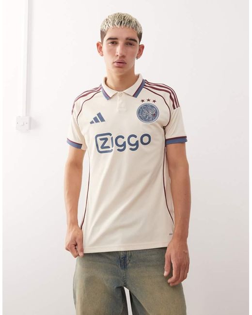 Adidas Originals Natural Adidas Football Ajax 25/26 Third Jersey for men