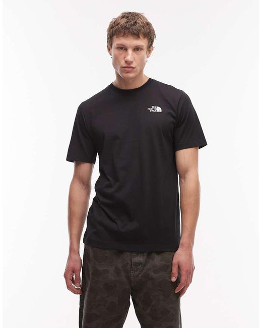 The North Face Black Monte Backprint T-shirt for men