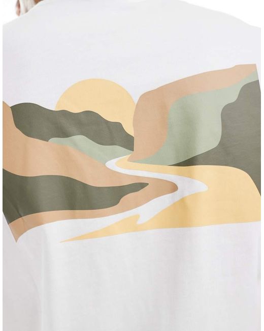 Columbia White Explorers Canyon Back T-shirt for men