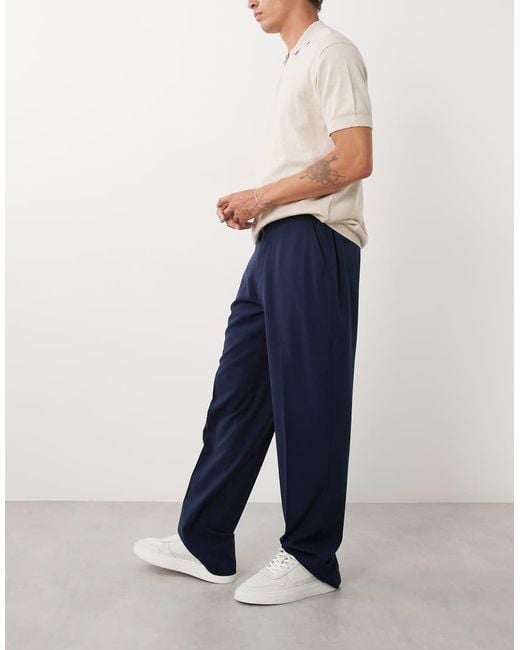 ASOS Blue Flexmaxtm Smart Straight Pants for men
