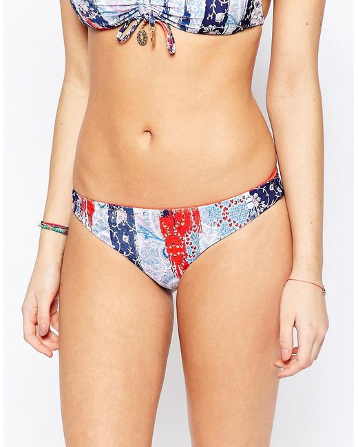 seafolly navy bikini bottoms