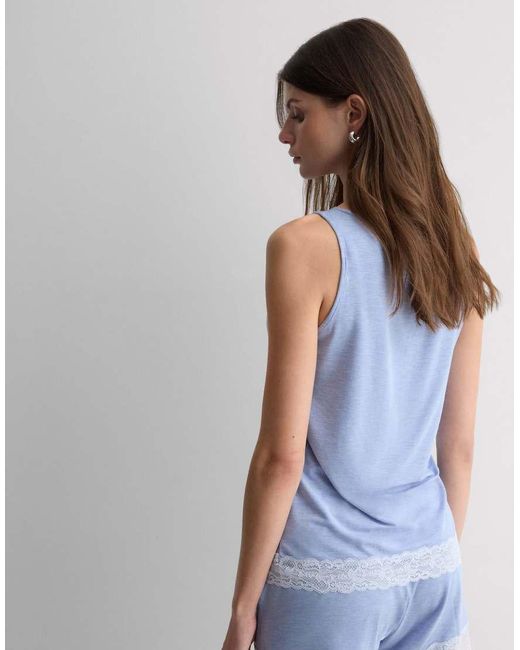 Intimissimi Blue Pyjamas With Vest Top And Shorts