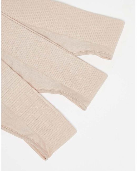 Pack De 3 Tangas Sin Costuras Cat De - Neutro Weekday de color Natural