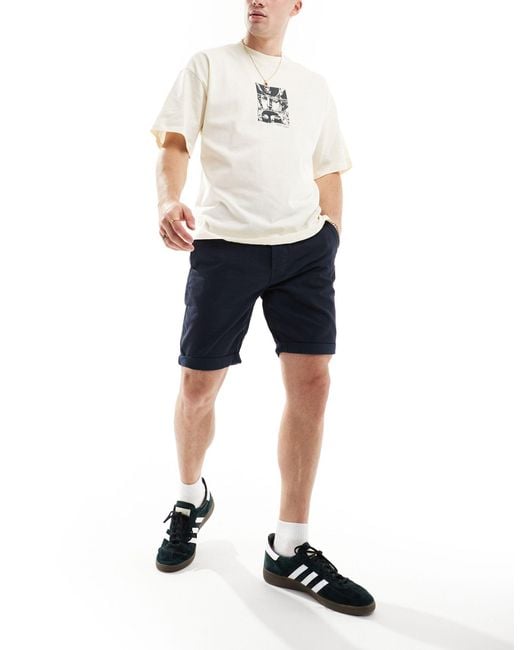 Threadbare White Chino Shorts for men