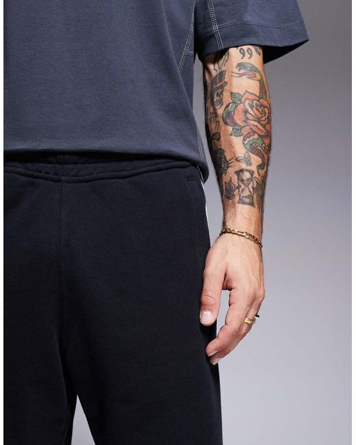 Adidas Originals Black 3-stripes Shorts for men