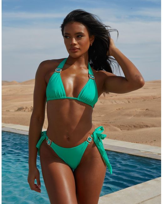Moda Minx Green X Savannah-shae Richards Amour Bikini Top