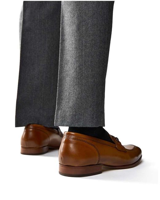 Base London Brown Russo Buckle Loafer for men