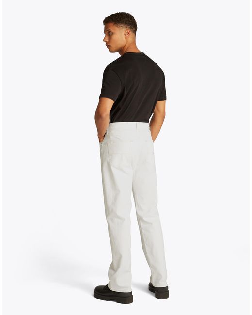 Tommy Hilfiger White Otis Regular Straight Jeans for men