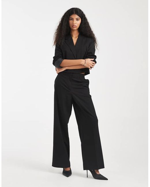 Pieces Black Tailored Short Blazer Co-ord