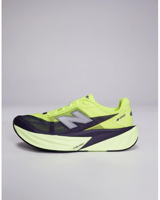 New Balance Green Fuelcell Rebel V5 Running Trainers