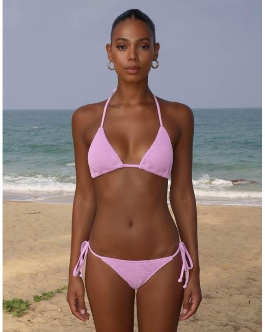 Moda Minx Brown Scrunch Tie Side Bikini Bottom