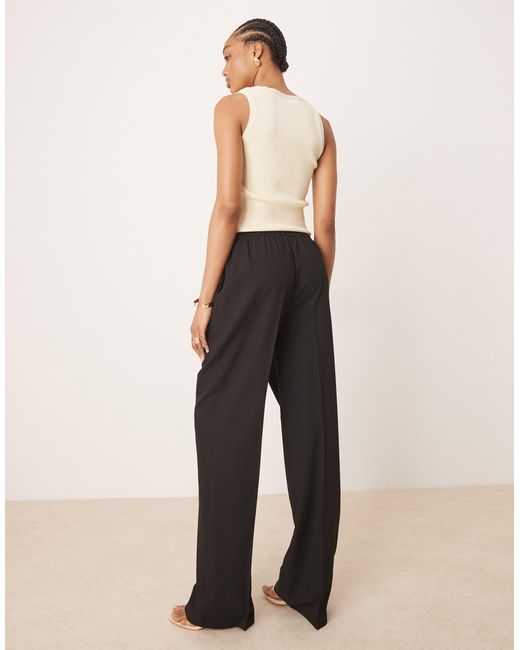ASOS White Tall Tailored Pull On Trousers