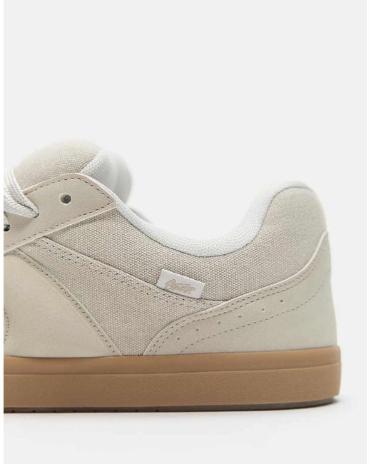 Pull&Bear White Stwd Skate Trainers for men