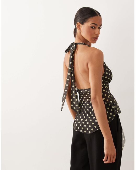 ASOS Natural Asymetric Split From Halter