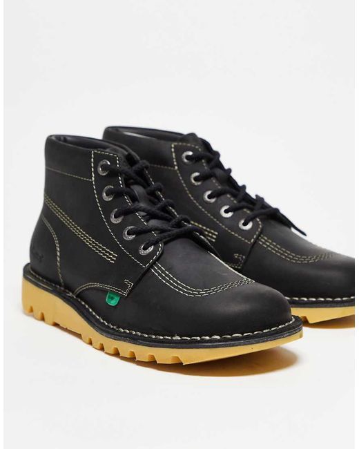 Kickers Black Hi Core Ankle Boots